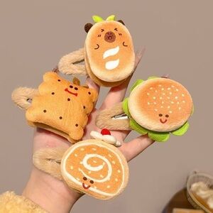 Cute Animal Snack-Themed Plush Toys Set